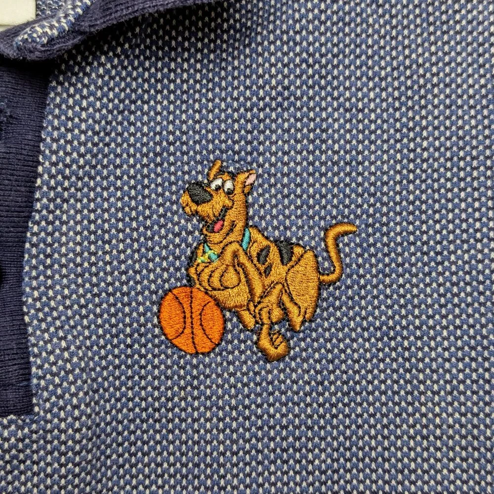 Scooby Doo Basketball Warner Bros‎ Studio Store Boys Vintage 1999 Polo Shirt 3T